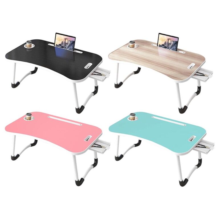 PqjZBed-Table-Foldable-Portable-Lap-Desk-With-Storage-Drawer-Cup-Holder-23-6-x-15-7